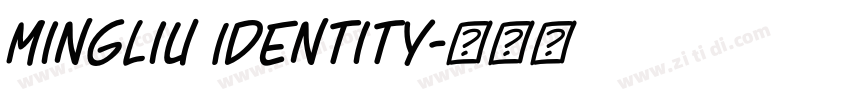 MingLiu Identity字体转换